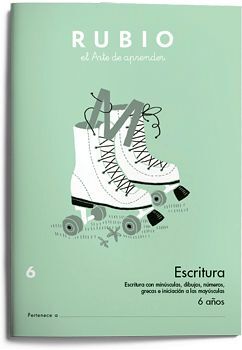 ESCRITURA  6 (6 AOS)  -MINSCULAS, DIBUJOS, NMEROS, GRECAS-