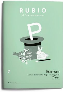 ESCRITURA  7 (7 AOS)  -MAYSCULAS, DIBUJOS, NMEROS, GRECAS-