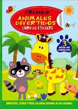 CREANDO -ANIMALES DIVERTIDOS MAPACHE/JIRAFA- (LIBROS DE STICKERS)