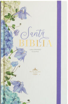 SANTA BIBLIA -FLORES LILA- (TAMAO MANUAL/LETRA GRANDE/EMP/CANTO)