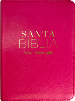 SANTA BIBLIA -CLSICA FUCSIA- (BOLSILLO/PIEL/CANTO DORADO)