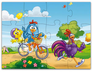 GALLINA PINTADITA ROMPECABEZAS 2 EN 1 -PARQUE- (C/36 PIEZAS)