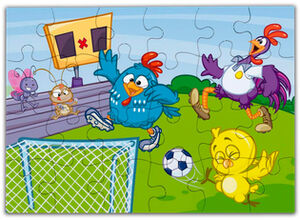 GALLINA PINTADITA ROMPECABEZAS 2 EN 1 -DEPORTE- (C/36 PIEZAS)