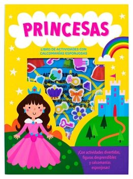 LIBRO INFANTIL DE ACTIVIDADES CON CALCOMAN�AS ESPONJOSAS: PRINCESAS
