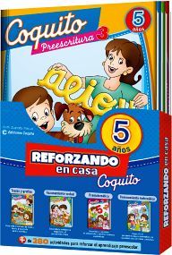 REFORZANDO EN CASA -COQUITO- 5AOS PACK C/4 LIBROS