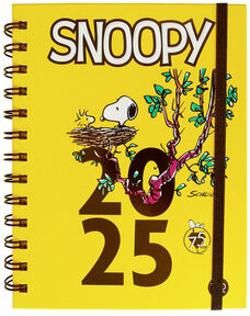 AGENDA SNOOPY 2025 -AMARILLO- (ANILLADA/EMP.)