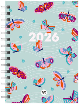 AGENDA CHICAS 2026 -MARIPOSA- (ANILLADA)