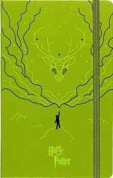 LIBRETA GRANDE HARRY POTTER VERDE (HOJA RAYADA/EMPASTADO)