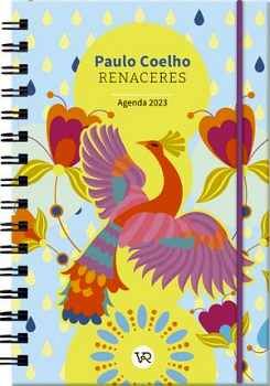 AGENDA PAULO COELHO -RENACERES- 2023 (ANILLADA/CELESTE). V&R. Papelería.  94630094
