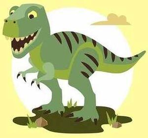 PAINT BY DIAMONDS -DINO VERDE- (LIENZO NUM.C/BASTIDOR 20X20 CM)