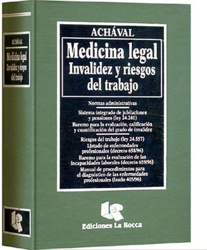 MEDICINA LEGAL (INVALIDEZ Y RIESGOS DEL TRABAJO)