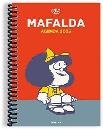 AGENDA MAFALDA 2023 -COLUMNA/ANILLADA- (ROJO)