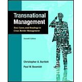 TRANSNATIONAL MANAGEMENT TEXT CASES 7ED