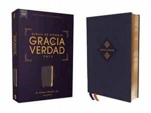 BIBLIA DE ESTUDIO GRACIA Y VERDAD (NBLA/AZUL MARINO)