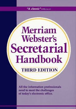 MERRIAM-WEBSTER'S SECRETARIAL HANDBOOK 3ED.