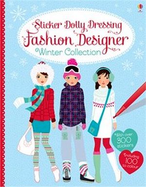STICKER DOLLY DRESSING FASHION DESIGNER WINTER