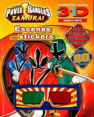 POWER RANGERS SAMURAI 3D -ESCENAS C/STICKERS- (C/LENTES)