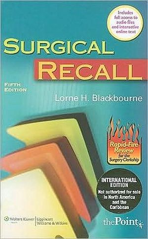 SURGICAL RECALL 5ED. IE