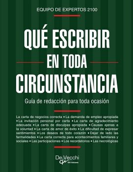 QU� ESCRIBIR EN TODA CIRCUNSTANCIA