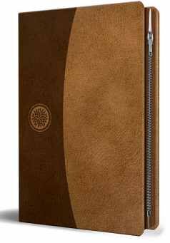 BIBLIA REINA VALERA 1960 LETRA GRANDE. S�MIL PIEL CANELA CON CREMALLERA