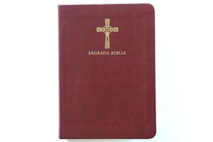 BIBLIA CATLICA EN ESPAOL. SMIL PIEL VINOTINTO, TAMAO COMPACTO
