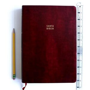 SANTA BIBLIA REINA VALERA LETRA SUPER GIGANTE S�MIL PIEL VINOTINTO