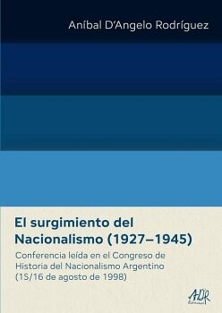 EL SURGIMIENTO DEL NACIONALISMO (19271945)