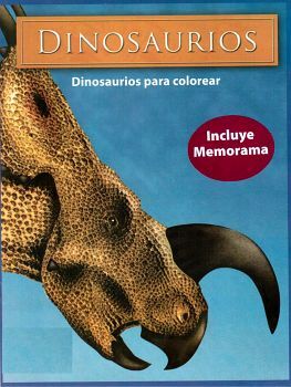 DINOSAURIOS TRICERATOPS- (LIBRO P/COLOREAR C/CRAYOLAS Y MEMORIA)