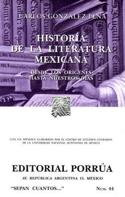 044 HISTORIA DE LA LITERATURA MEXICANA -NVA.PRES.- (COL.SEPAN)