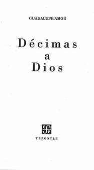 DCIMAS A DIOS                            (TENZONTLE)