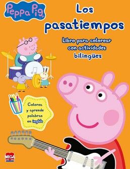 LOS PASATIEMPOS PEPPA PIG. LIBROS PARA COLOREAR CON ACTIVIDADES BILINGES