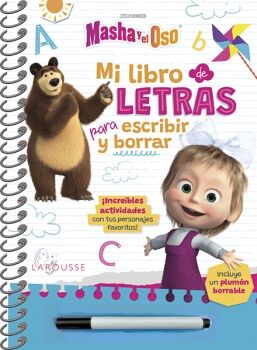 MASHA Y EL OSO. MI LIBRO DE LETRAS PARA ESCRIBIR Y BORRAR