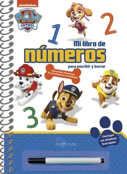 PAW PATROL. MI LIBRO DE NMEROS PARA ESCRIBIR Y BORRAR