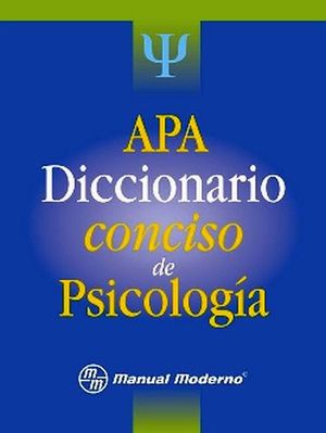 APA DICCIONARIO CONCISO DE PSICOLOGA