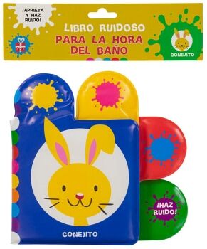 LIBRO INTERACTIVO CON SONIDOS PARA LA HORA DEL BAO: CONEJITO