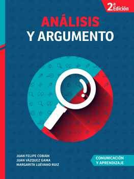 ANLISIS Y ARGUMENTO 2ED. (COMUNICACIN YAPRENDIZAJE)