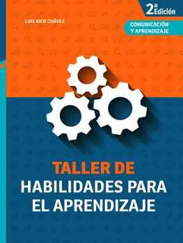 TALLER DE HABILIDADES PARA EL APRENDIZAJE 2ED.