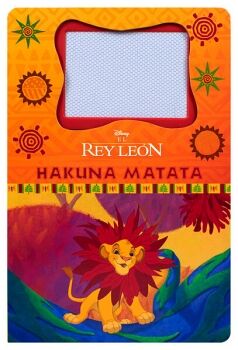 LIBRO INFANTIL CON PIZARRN MAGNTICO: EL REY LEN: HAKUNA MATATA