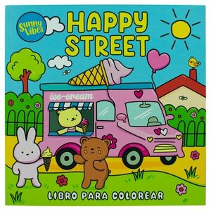 LIBRO PARA COLOREAR: SUNNY VIBES: HAPPY STREET