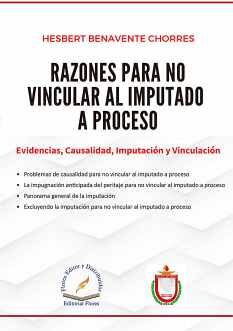 RAZONES PARA NO VINCULAR AL IMPUTADO A PROCESO