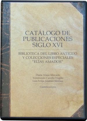 DVD CATALOGO DE PUBLICACIONES SIGLO XVI