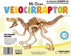 MI GRAN VELOCIRRPTOR (C/LIBRO + DINOSAURIO ARMABLE)