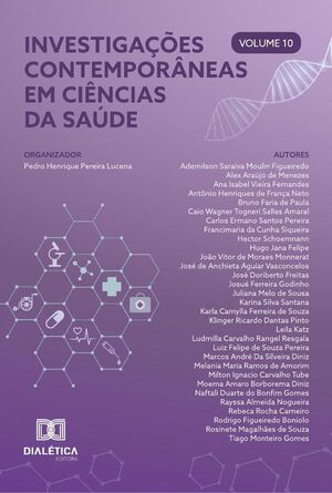 INVESTIGAES CONTEMPORNEAS EM CINCIAS DA SADE - VOLUME 10