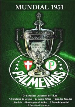 LIVRO MUNDIAL PALMEIRAS 1951 EM BRANCO