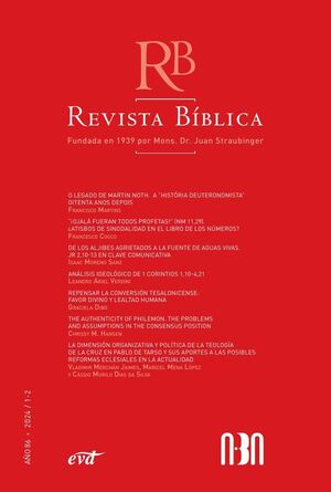 REVISTA BBLICA 2024/1-2 - AO 86