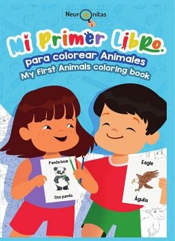 MI PRIMER LIBRO PARA COLOREAR ANIMALES - CARTILLA PARA COLOREAR BILING�E