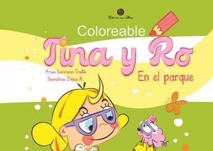 COLOREABLE TINA Y RO EN EL PARQUE