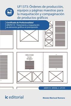 RDENES DE PRODUCCIN, EQUIPOS Y PGINAS MAESTRAS PARA LA MAQUETACIN Y COMPAGINACIN DE PRODUCTOS GRFICOS. ARGP0110 -