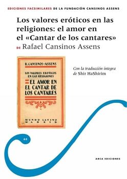 LOS VALORES ERTICOS EN LAS RELIGIONES: EL AMOR EN EL CANTAR DE LOS CANTARES