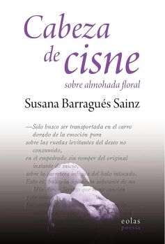 CABEZA DE CISNE SOBRE ALMOHADA FLORAL